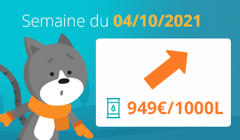 Prix du fioul semaine du 4 octobre 2021